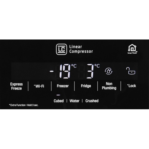 LG GSL461ICEZ szépséghibás A++ No frost SBS hűtő